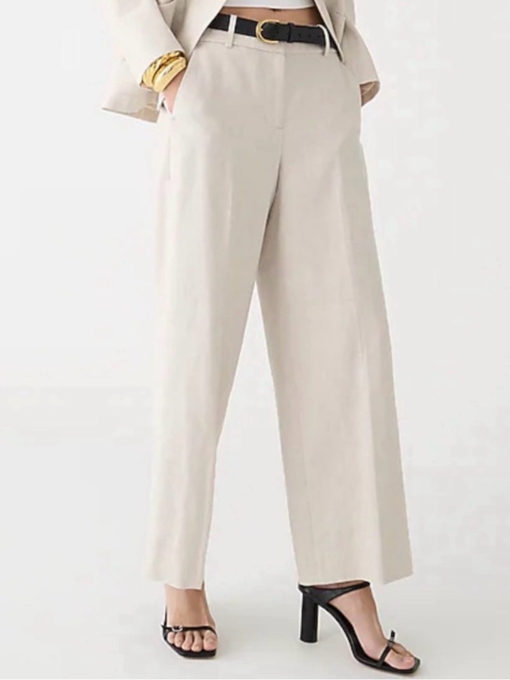 J.Crew Sydney Stretch Linen Blend Pant - Size 18